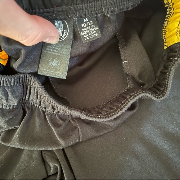 🌼 5/$25 Body Glove Boys Black Yellow Athletic Shorts Size 10/12 Basketball - Picture 9 of 9